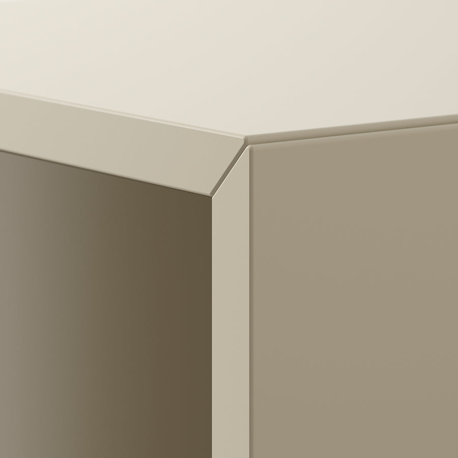 EKET cabinet combination with legs, white/beige, 35x35x80 cm