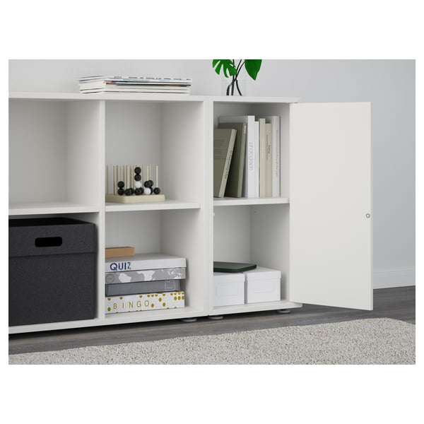 EKET cabinet combination with feet, white, 105x35x72 cm