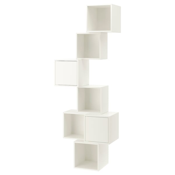 EKET wall-mounted cabinet combination, white, 80x35x210 cm
