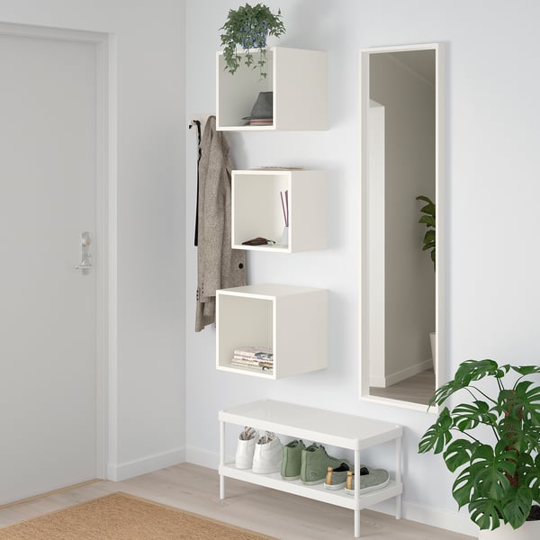 EKET wall-mounted cabinet combination, white, 105x35x70 cm
