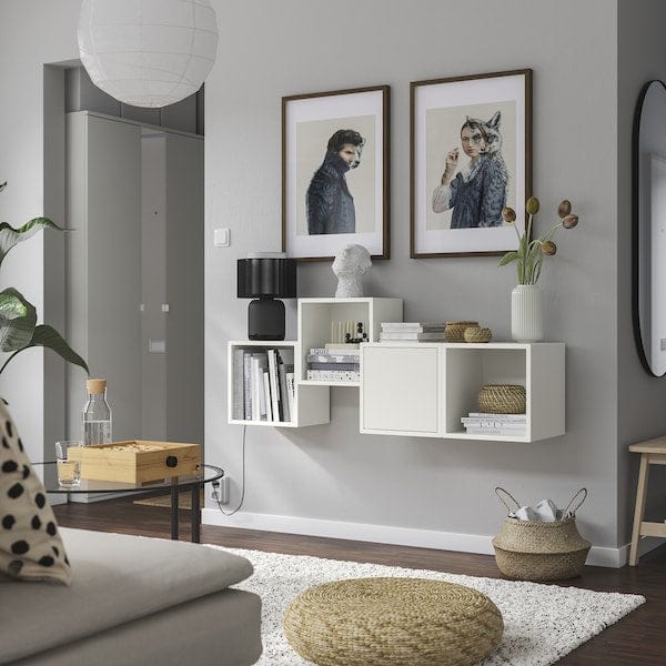Ikea EKET - Wall-mounted cabinet combination, white, 140x35x53 cm