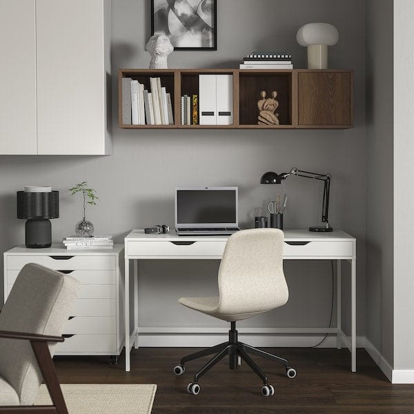 Ikea EKET - Wall-mounted cabinet combination, walnut effect, 140x35x35 cm