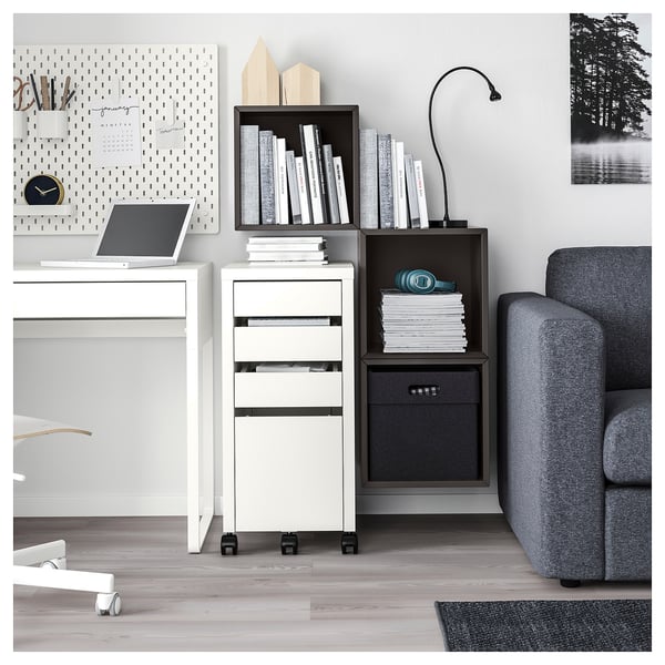 EKET wall-mounted cabinet combination, dark grey, 105x35x70 cm