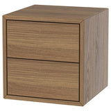 EKET cabinet with 2 drawers, brown walnut effect, 35x35x35 cm
