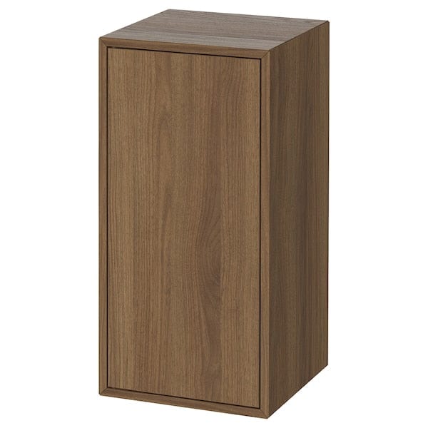 EKET - EKET Cabinet w door and 1 shelf, brown/walnut effect, 35x35x70 cm
