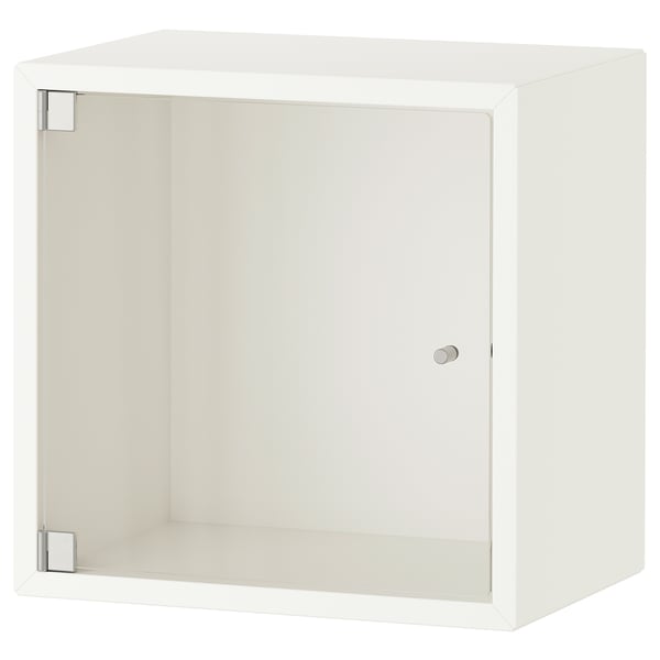 EKET wall cabinet with glass door, white, 35x25x35 cm