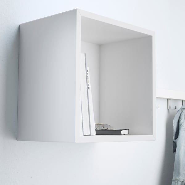 EKET wall-mounted shelving unit, white, 35x25x35 cm