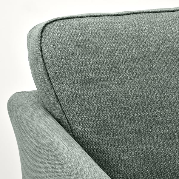 EKHOLMA 3-seat sofa, Hemmesta grey-green, 207x94x85 cm