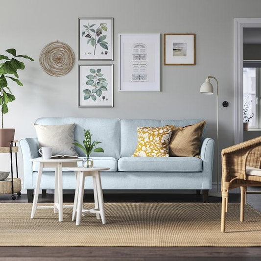 Ikea EKHOLMA - 3-seater sofa, Kilanda pale blue