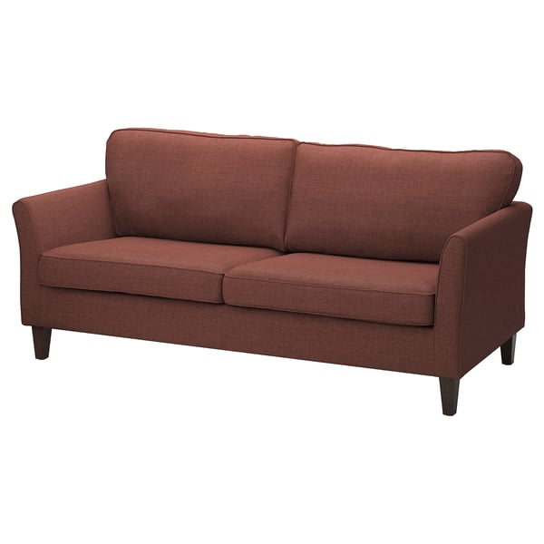 EKHOLMA 3-seat sofa, Kilanda brown-red, 207x94x85 cm