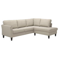 EKHOLMA corner sofa, 4-seat with open end, Hakebo beige, 236 cm