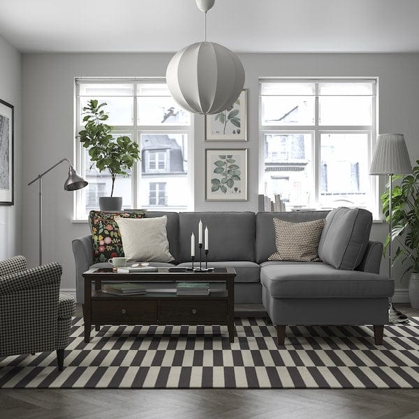 Ikea EKHOLMA - 4-seater corner sofa termin aper, Hakebo dark gray