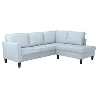 EKHOLMA corner sofa, 4-seat with open end, Kilanda pale blue, 236 cm