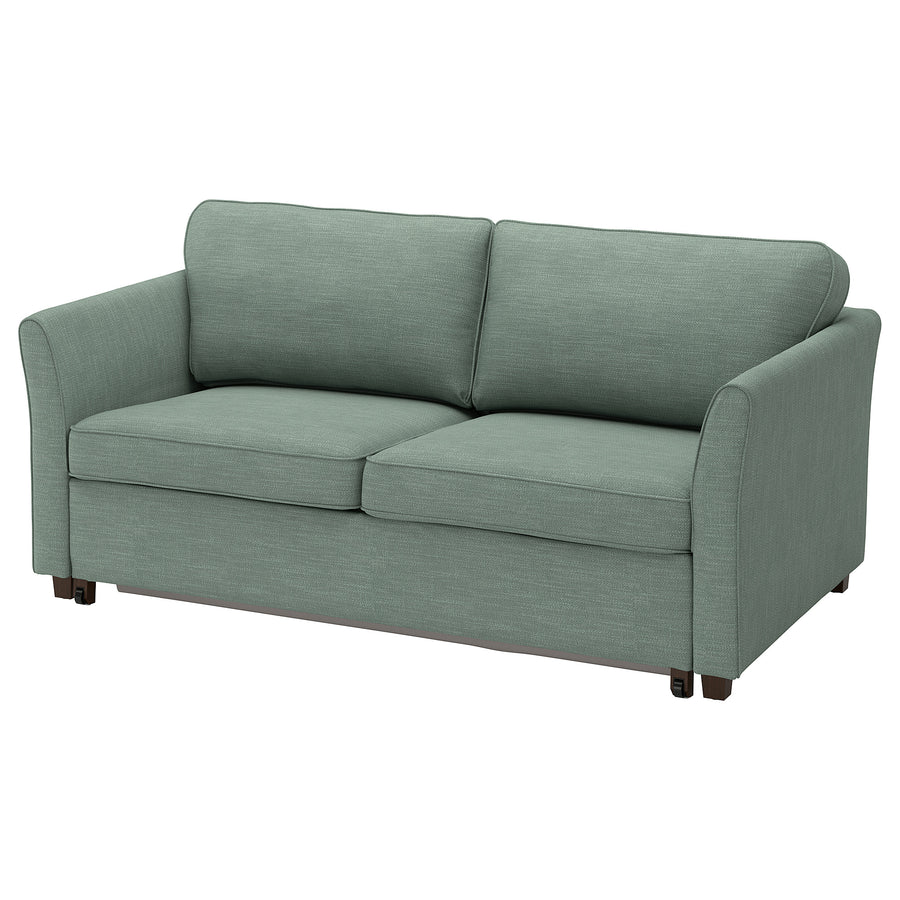 EKHOLMA 2-seat sofa-bed, Hemmesta grey-green, 189x70x105 cm