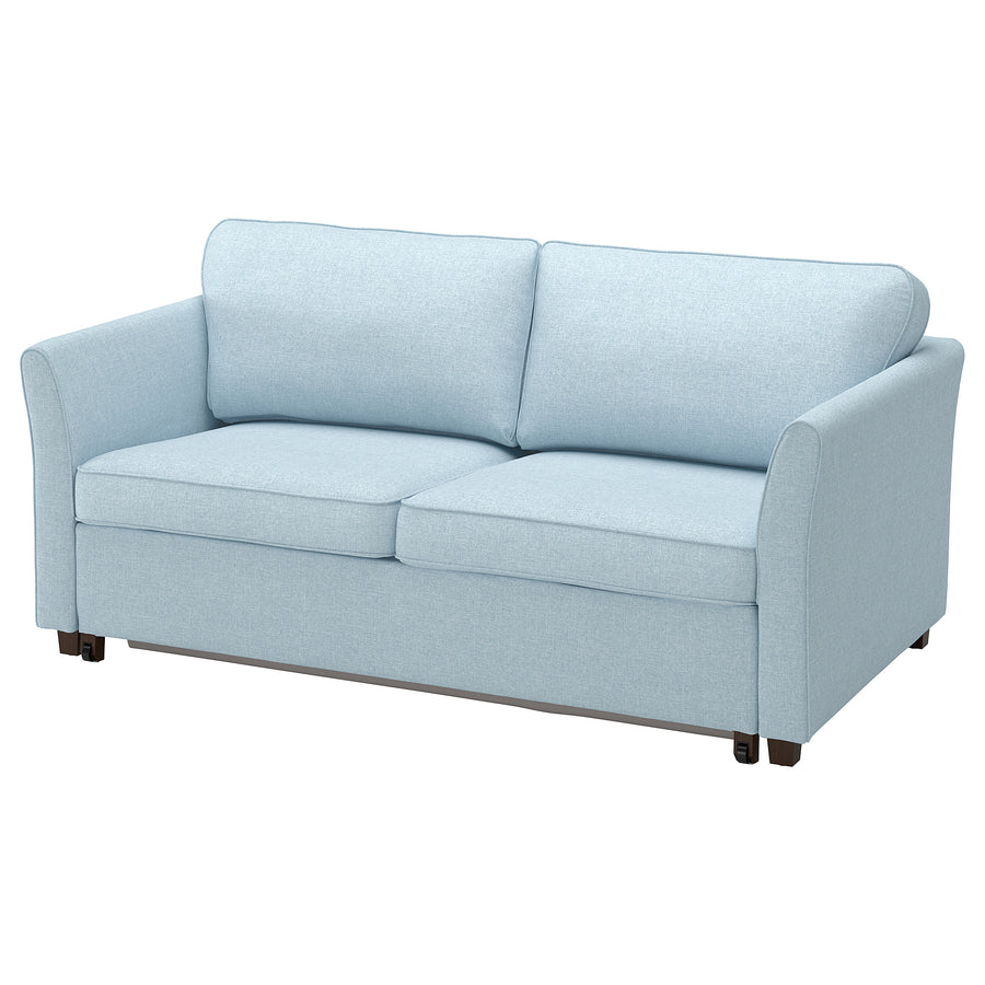 EKHOLMA 2-seat sofa-bed, Kilanda pale blue, 189x70x105 cm