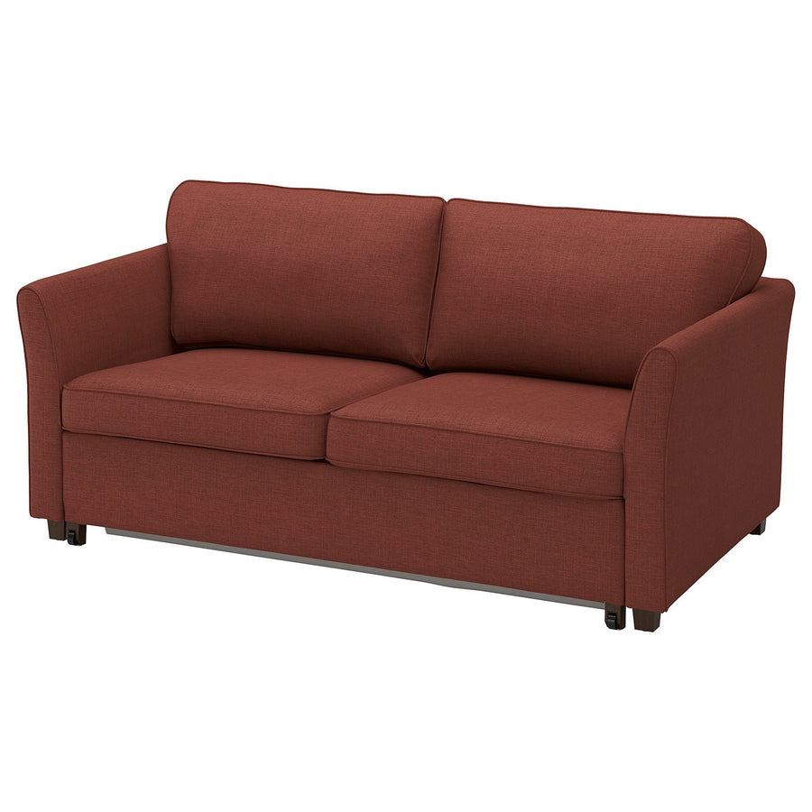 EKHOLMA 2-seat sofa-bed, Kilanda brown-red, 189 cm