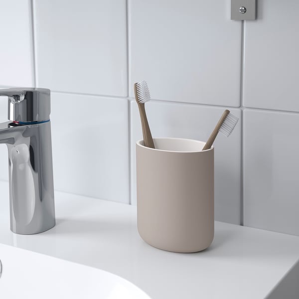 EKOLN toothbrush holder, beige