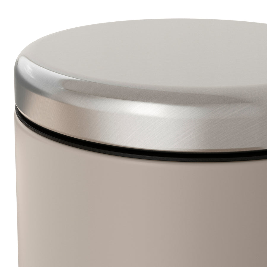 EKOLN waste bin, beige, 17 cm