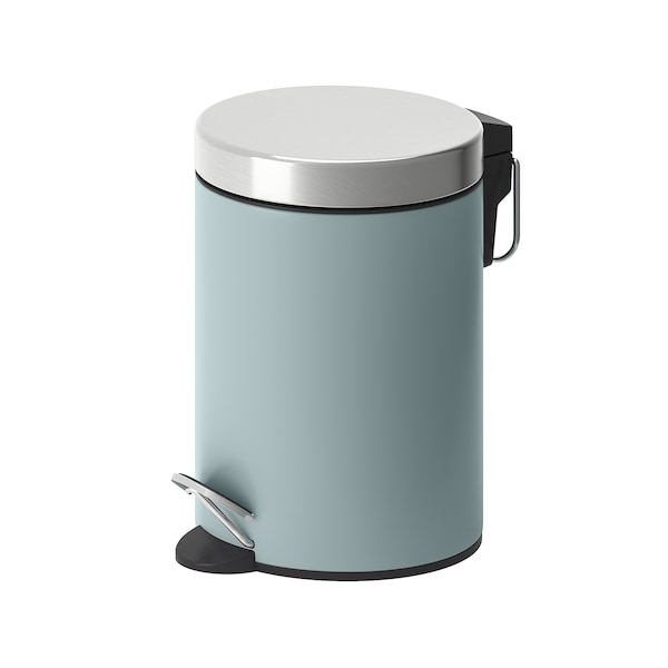 EKOLN waste bin, light grey-turquoise, 3 l