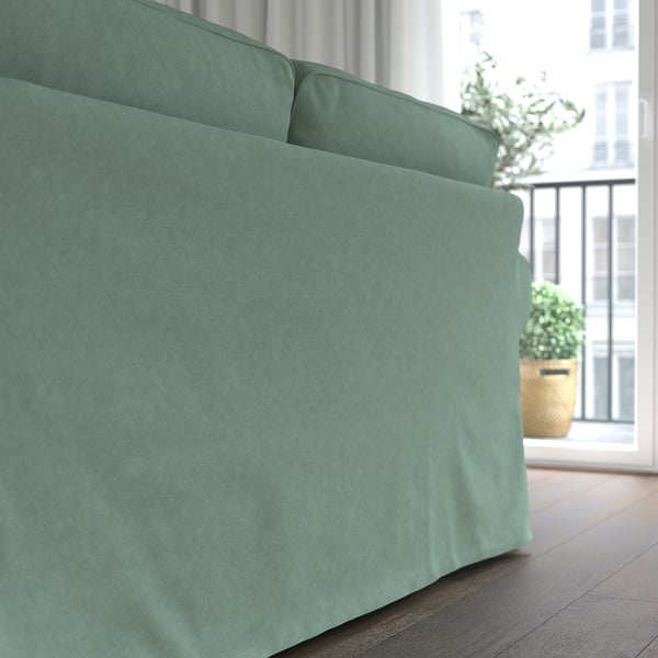 EKTORP 2-seat sofa, Tallmyra light green, 179x88x88 cm