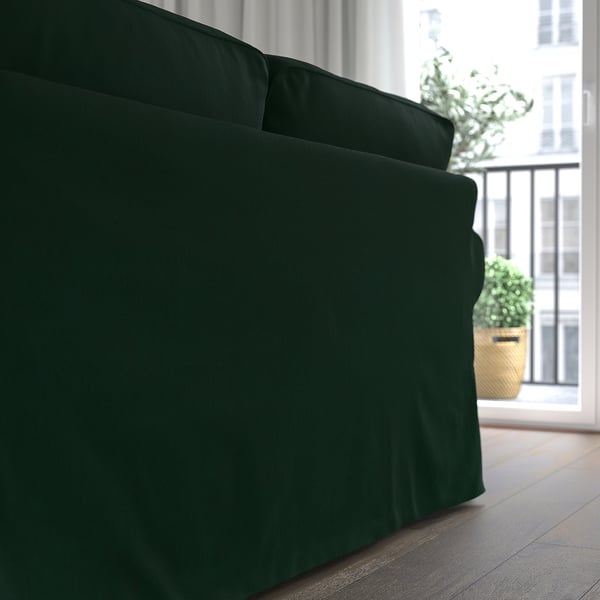 EKTORP 2-seat sofa, Tallmyra dark green, 179x88x88 cm