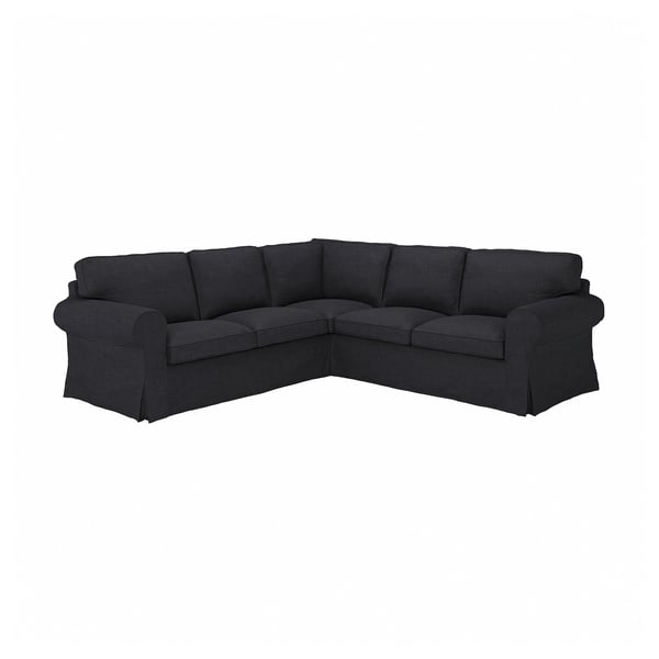 EKTORP corner sofa, 4-seat, Hillared anthracite