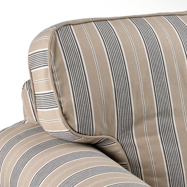 EKTORP corner sofa, 4-seat, Karlshov beige/multicolour, 243x88x88 cm
