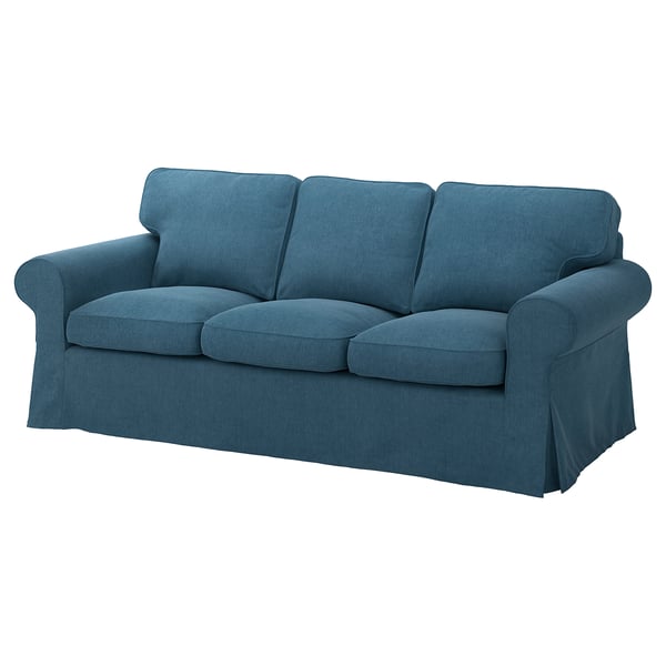 EKTORP cover for 3-seat sofa, Tallmyra blue