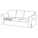 EKTORP inner seat cushion for 3-seat sofa, for replacement, 66x22x58 cm