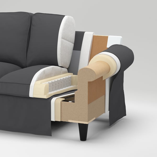 EKTORP armchair, Tallmyra light green, 104x88x88 cm