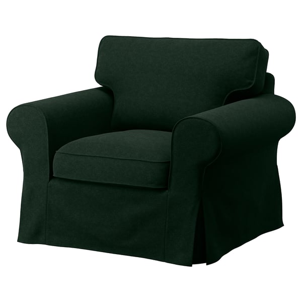 EKTORP armchair, Tallmyra dark green, 104x88x88 cm