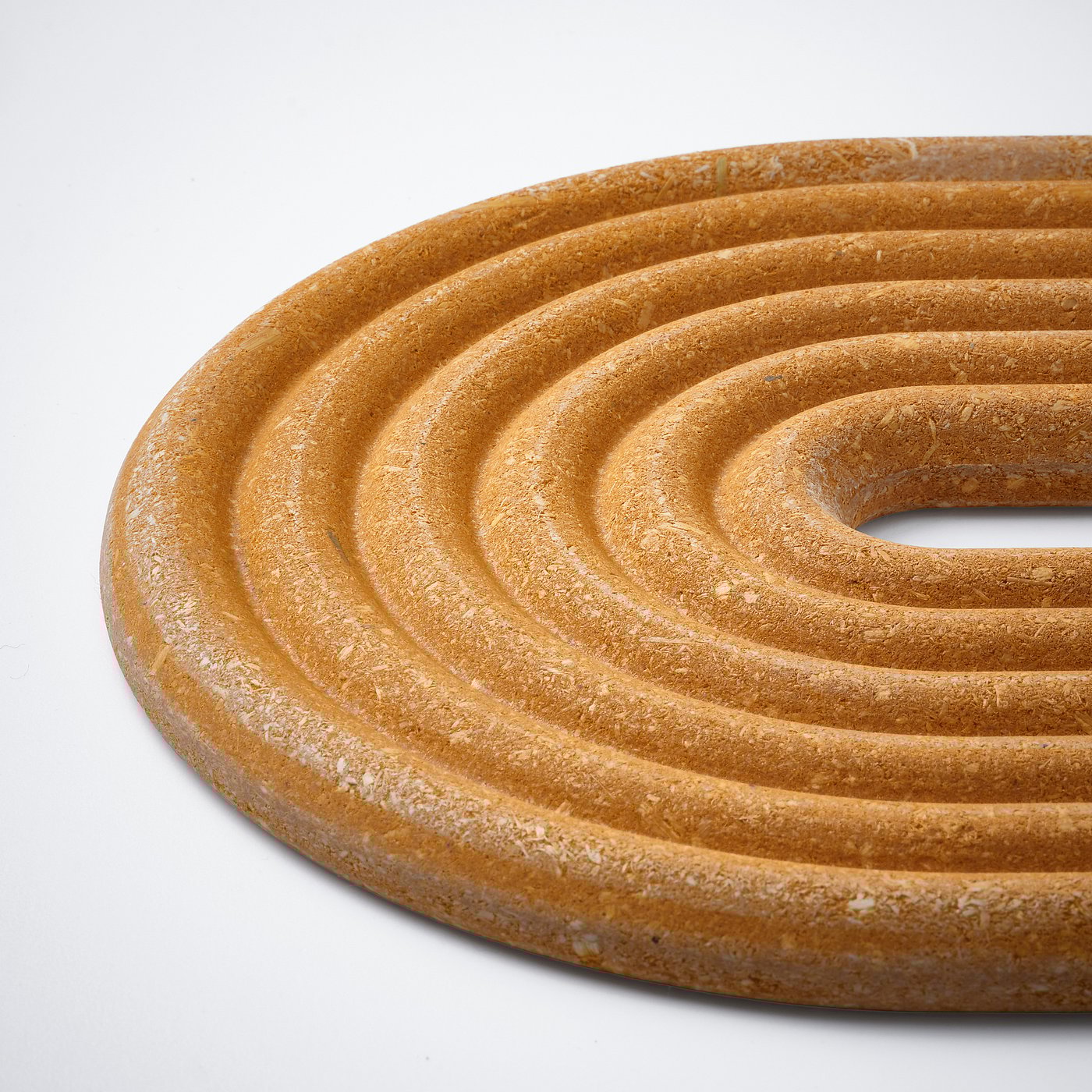 ELDSTJÄRT pot stand, set of 2, oval/light brown red, 26x16 cm