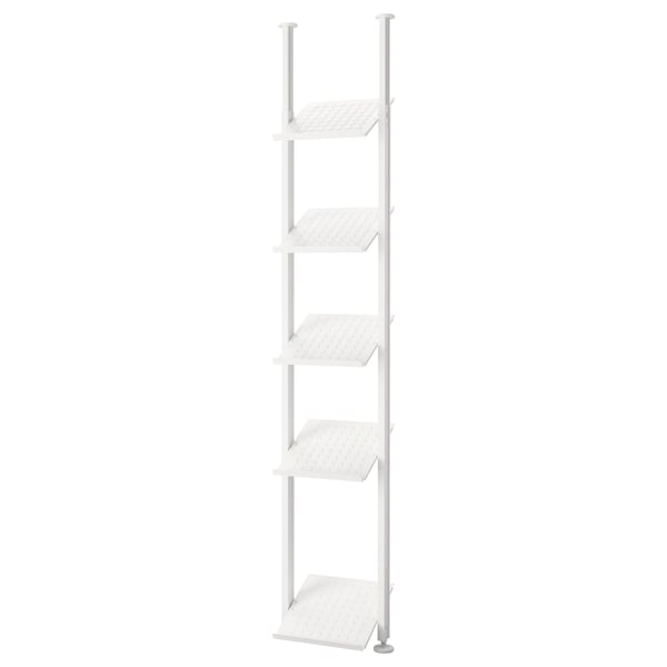 ELVARLI open storage combination, white, 52x36x222-350 cm