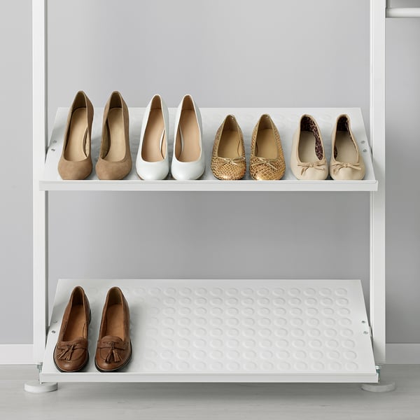 ELVARLI wardrobe combination, white, 175x51x222-350 cm