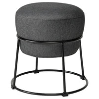 EMMISLÖV pouffe, Vissle dark grey, 42 cm