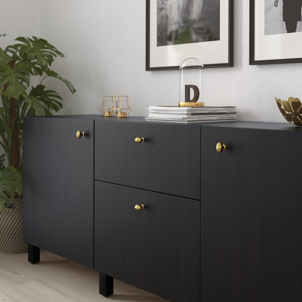 ENERYDA knob, brass-colour, 35 mm