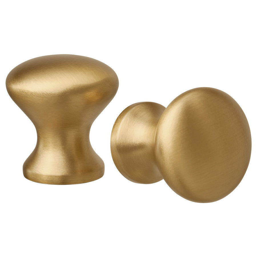 ENERYDA knob, brass-colour, 5 mm, 2 pack