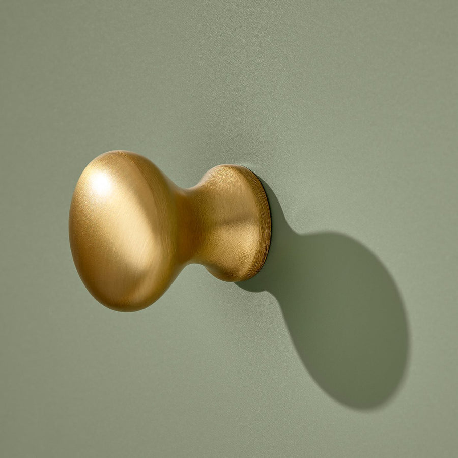 ENERYDA knob, brass-colour, 5 mm, 2 pack