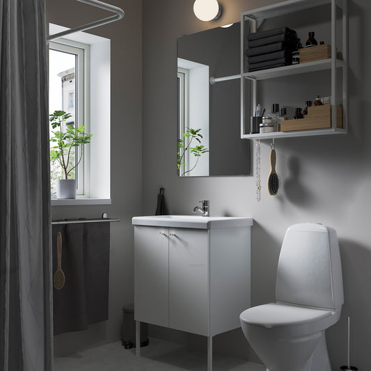 ENHET bathroom, white, 64x43x87 cm