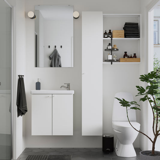ENHET bathroom, white, 64x33x65 cm