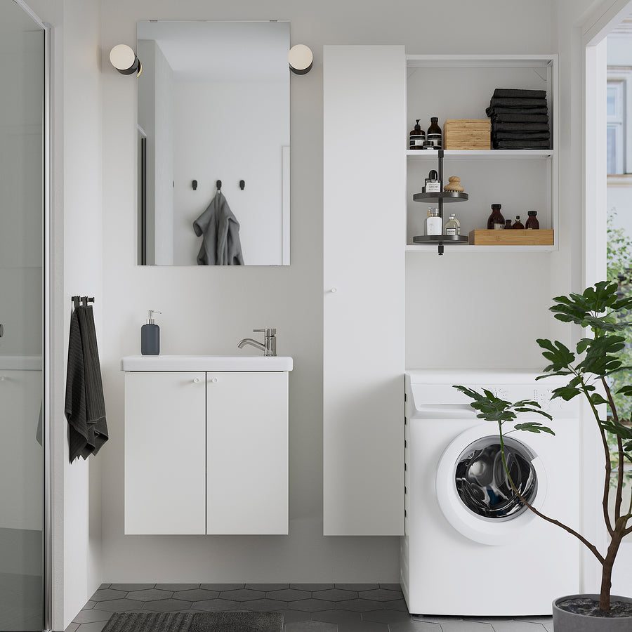 ENHET bathroom, white, 64x33x65 cm