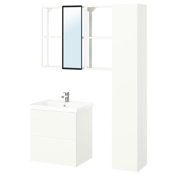 ENHET bathroom, white, 64x43x65 cm