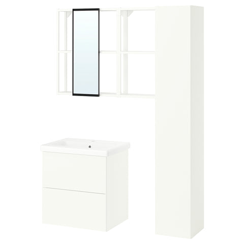 ENHET bathroom, white, 64x43x65 cm