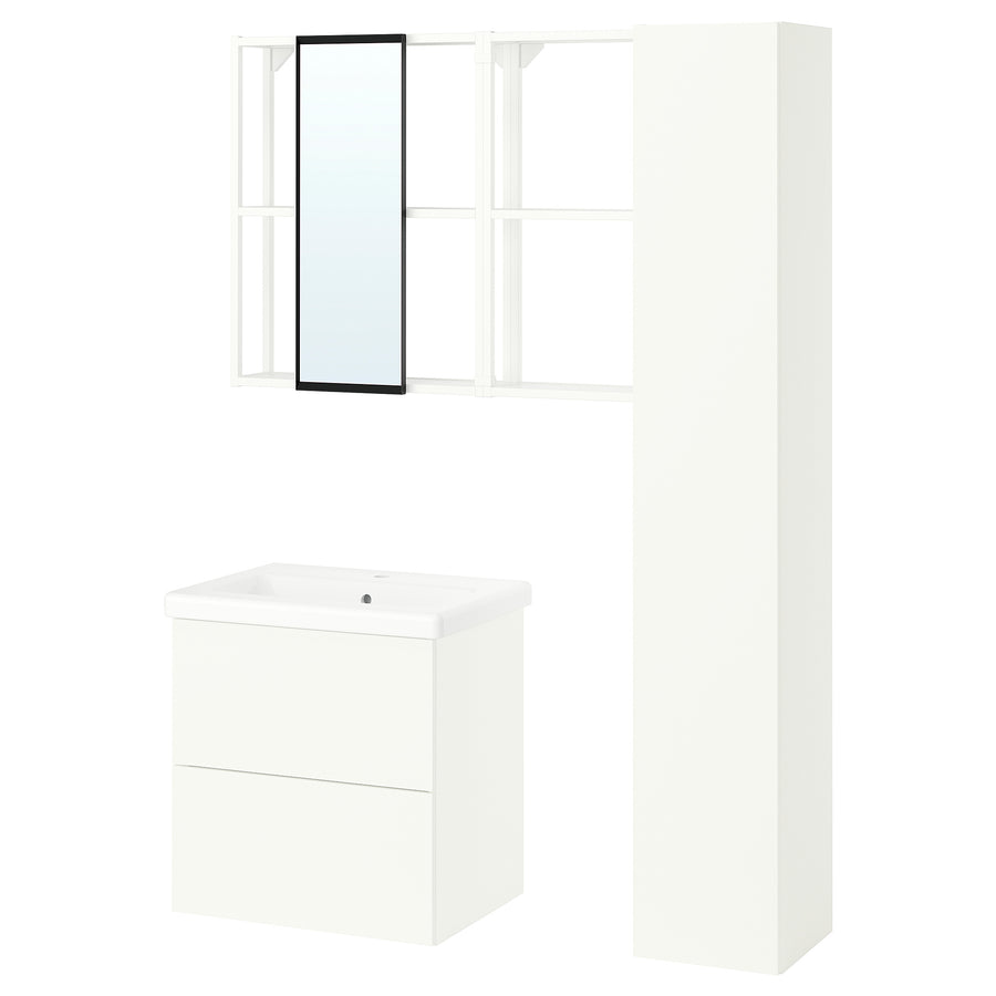 ENHET bathroom, white, 64x43x65 cm