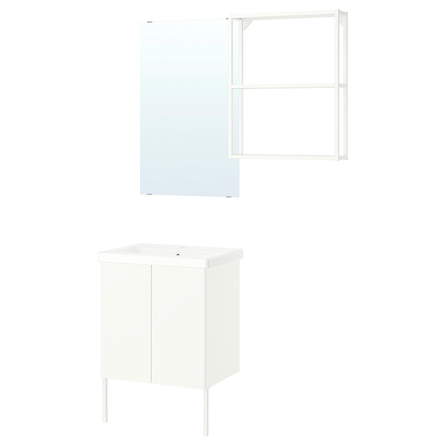 ENHET bathroom, white, 64x43x87 cm