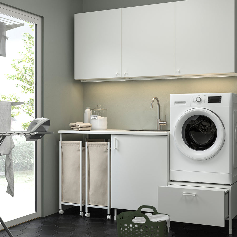 ENHET pedestal for washer/dryer, white, 60x62x45 cm