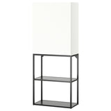 ENHET storage combination, anthracite/white, 60x32x150 cm