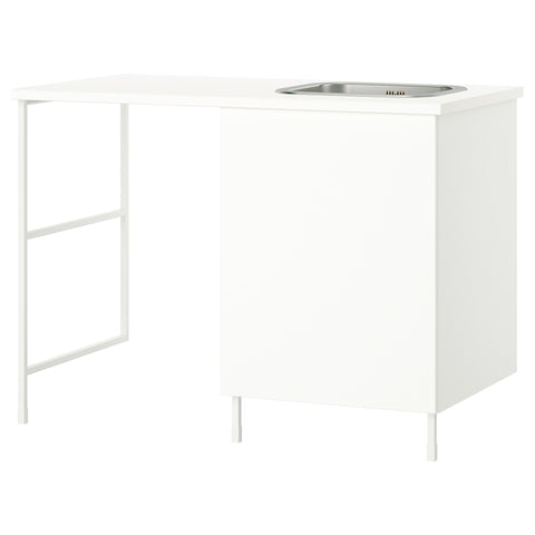ENHET storage combination, white, 139x63.5x90.5 cm