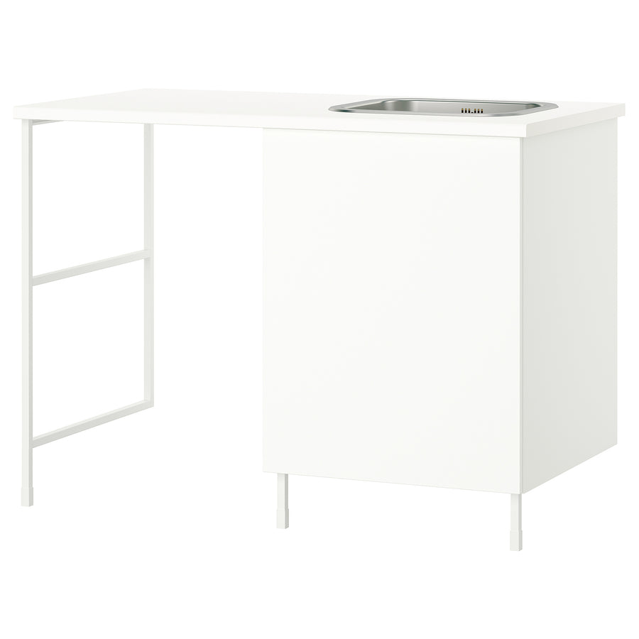 ENHET storage combination, white, 139x63.5x90.5 cm