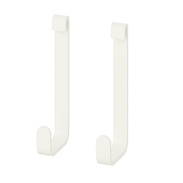ENHET hook, white, 5x6 mm cm, 2 pack